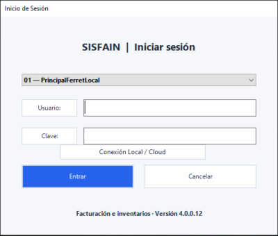 Login de SISFAIN