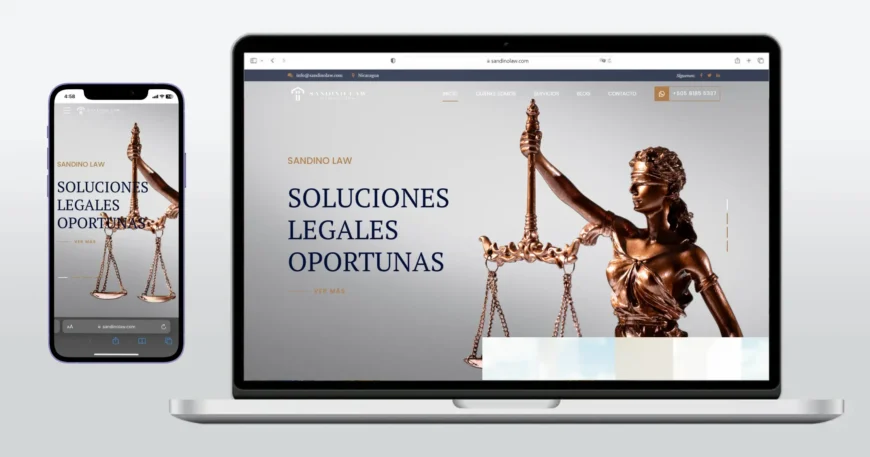 Diseño web Sandino Law